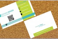 2 Sided Business Card Template Word New Business Card with Qr Code Template Vincegray2014