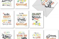 3×5 Note Card Template for Word Awesome Thank You Appreciation Greeting Cards 10 Pack assorted Blank Words Of Appreciation Thankful Note Card Set Colorful Gratitude and Thanks Notecard