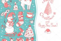 Adobe Illustrator Christmas Card Template Unique Christmas Greeting Card Template Stock Vector A Dinkoobraz