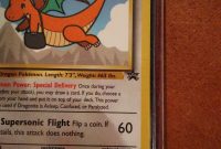 Amscan Templates Place Cards New Lp Pokemon Card Dragonite Wb Promo 5 Non Holo