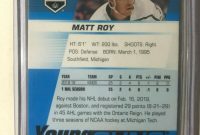 Baseball Card Size Template New 2019 20 Upper Deck Hockey Young Guns 235 Matt Roy Kings Rc