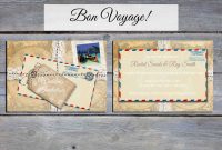 Bon Voyage Card Template New Bon Voyage Party Invitation Template