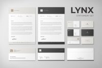 Business Card Letterhead Envelope Template Unique Lynx Complete Pack Brochure Design Template Letterhead