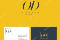 Business Card Maker Template Awesome Joint Letters Logo Business Card Template Vector Stock