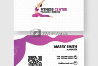 Cake Business Cards Templates Free Awesome Fitness Center Business Card or Visiting Card Design In