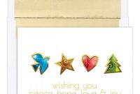 Christmas Photo Cards Templates Free Downloads Awesome Jam Papera Christmas Card Set Peace Hope Joy Love Set Of 16 Cards and Envelopes Item 774224