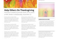 Church Visitor Card Template Awesome Thanksgiving Greetings Newsletter