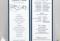 Cookie Exchange Recipe Card Template Unique Wedding Program Template Beloved Navy Dusty Blue or Any