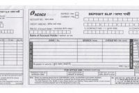 Credit Card Payment Slip Template New Bank Payment Slips