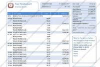 Credit Card Statement Template New Online Bank Statement Sample