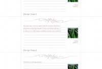 Cue Card Template Word Awesome 47 Free Recipe Card Templates Word Google Docs