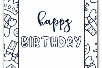 Elmo Birthday Card Template New Coloring Stunning Birthday Coloring Sheets Pages Happy