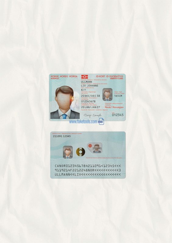 Fake social Security Card Template Download Unique norway Id Card ...