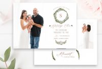 Free Christmas Card Templates for Photographers Unique Wreath Holiday Photo Card Psd Holiday Photo Cards