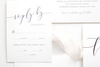 Free E Wedding Invitation Card Templates Unique Behind the Scenes with Romantic Calligraphy Wedding