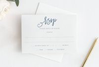 Free Printable Wedding Rsvp Card Templates Awesome Brush Calligraphy Editable Color Response Rsvp Card