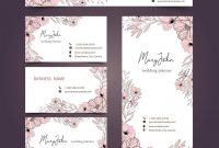 Free Printable Wedding Rsvp Card Templates Awesome Floral Business Card Collection Download Free Vectors
