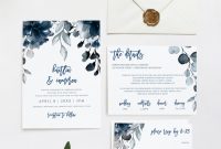 Gardening Business Cards Templates Awesome Wedding Invitation Template Suite Set Dusty Blue Download