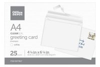 Greeting Card Template Powerpoint Awesome Office Depot Envelopes A4 White 25pk Office Depot