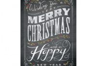 Happy Holidays Card Template Awesome Personalized Holiday Card with Envelope Sample 7 7 8 X 5 5 8 Chalkboard Merry Christmas Item 721277