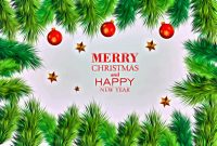 Happy Holidays Card Template New Free Merry Christmas and Happy New Year Greeting Card