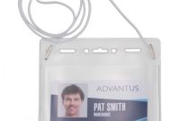 Id Card Template Word Free Awesome Advantus Horizontal Id Card Holder with Neck Cord Support 4