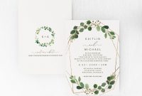 Michaels Place Card Template Awesome Wedding Invitation Template Suite Set 5 X 7 Geometric
