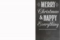 Microsoft Word Birthday Card Template Awesome Black and White Christmas Card Images Best Christmas
