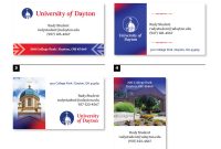 Modern Business Card Design Templates Awesome Business Cards University Of Dayton Ohio