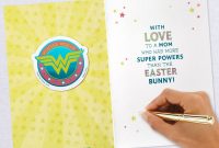 Mom Birthday Card Template New Dc Comicsa¢ Wonder Womana¢ Easter Card with Magnet for Mom