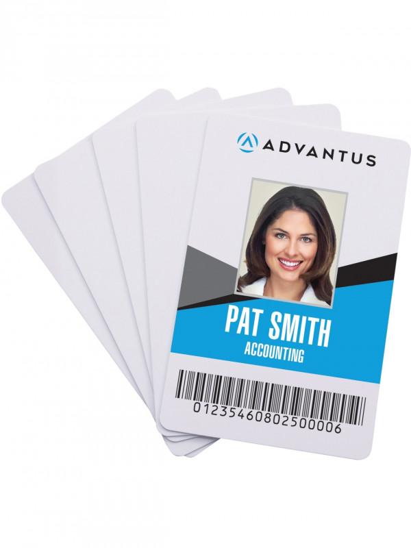 Plain Business Card Template Word Unique Advantus Blank Pvc Id Cards ...