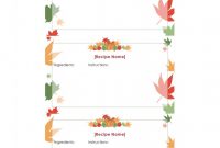 Pop Up Tree Card Template Awesome 47 Free Recipe Card Templates Word Google Docs