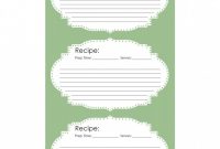 Restaurant Recipe Card Template New 47 Free Recipe Card Templates Word Google Docs