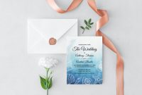 Sample Wedding Invitation Cards Templates Unique Ocean Dreams Wedding Invitation
