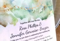 Sample Wedding Invitation Cards Templates Unique Watercolour Wedding Invitations Retro Press Wedding Stationery