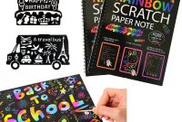Scratch Off Card Templates Unique Humars Scratch Art Activity Books for Kids 20 Big 10 X 7 25 Sheet Rainbow Scratch Paper Set with Stylus Scratchers Stencils Diy Painting Doodle