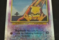 Superhero Trading Card Template New Abra 67 110 Legendary Collection Set Common Pokemon Card