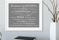 Thanksgiving Place Cards Template New Scripture Wall Art Be Anxious for Nothing Philippians 4 6 7 Do Not Be Anxious Print Confirmation Gift Christian Graduation Gift