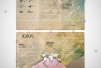 Three Fold Card Template Awesome Vector Set Trifold Brochure Design Template Stock Vector