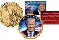 Top Trump Card Template Awesome Details About Donald Trump 45th President Official Colorized 2016 Presidential Dollar 1 Coin