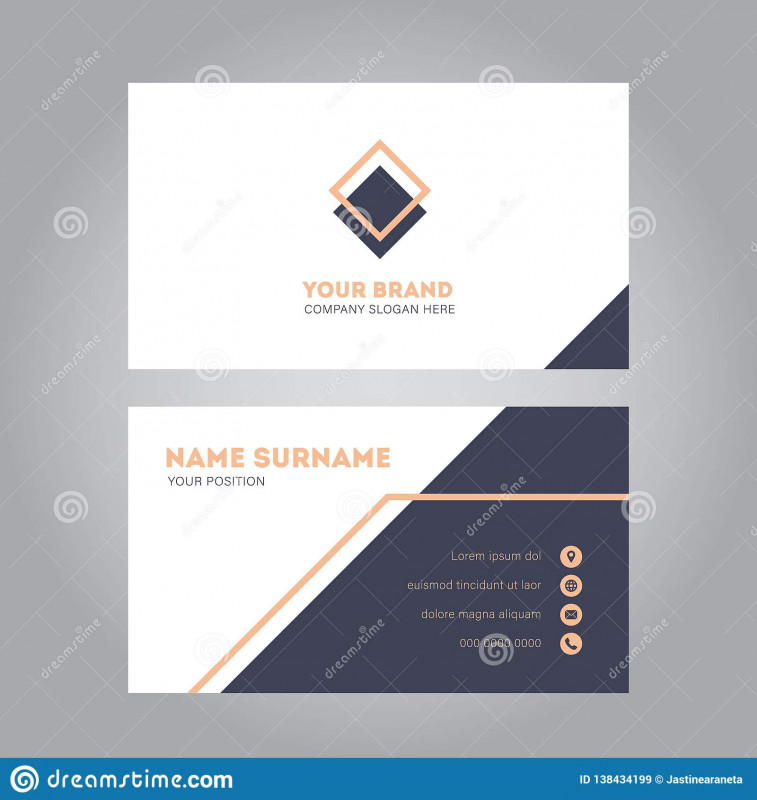 Transparent Business Cards Template New Pink Modern Business Card Design Template Stock Vector