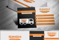 Visiting Card Templates for Photoshop New Masculine Upmarket Trucking Company Business Card Design