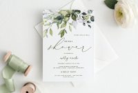 Wedding Place Card Template Free Word Unique Bridal Shower Invitations Template 5 X 7 Botanical Bliss