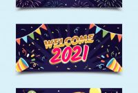 New Year Wishes and Messages for 2021 Unique Happy New Year 2021 Greetings Banner Templates Download