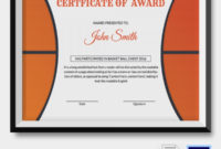 10 Basketball Sports Certificates | Certificate Templates inside Download 7 Basketball Participation Certificate Editable Templates