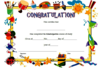 10+ Kindergarten Completion Certificate Printables Free for Fresh 10 Kindergarten Diploma Certificate Templates Free