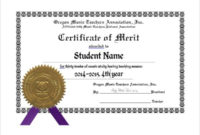 10+ Merit Certificate Templates | Free Printable Word & Pdf inside Unique Music Certificate Template For Word Free 12 Ideas