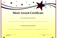 10+ Merit Certificate Templates | Word, Excel &amp; Pdf with Fresh Merit Award Certificate Templates