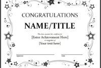 11+ Congratulation Certificate Templates | Free Word & Pdf regarding Fresh Congratulations Certificate Template