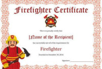11+ Firefighter Certificate Templates | Free Printable Word throughout Firefighter Training Certificate Template
